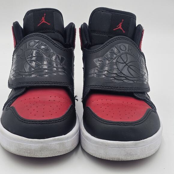 Nike Boys Sky Jordan 1 BQ7197-016 Size 12c Red Basketball Shoes Sneakers - Picture 6 of 12